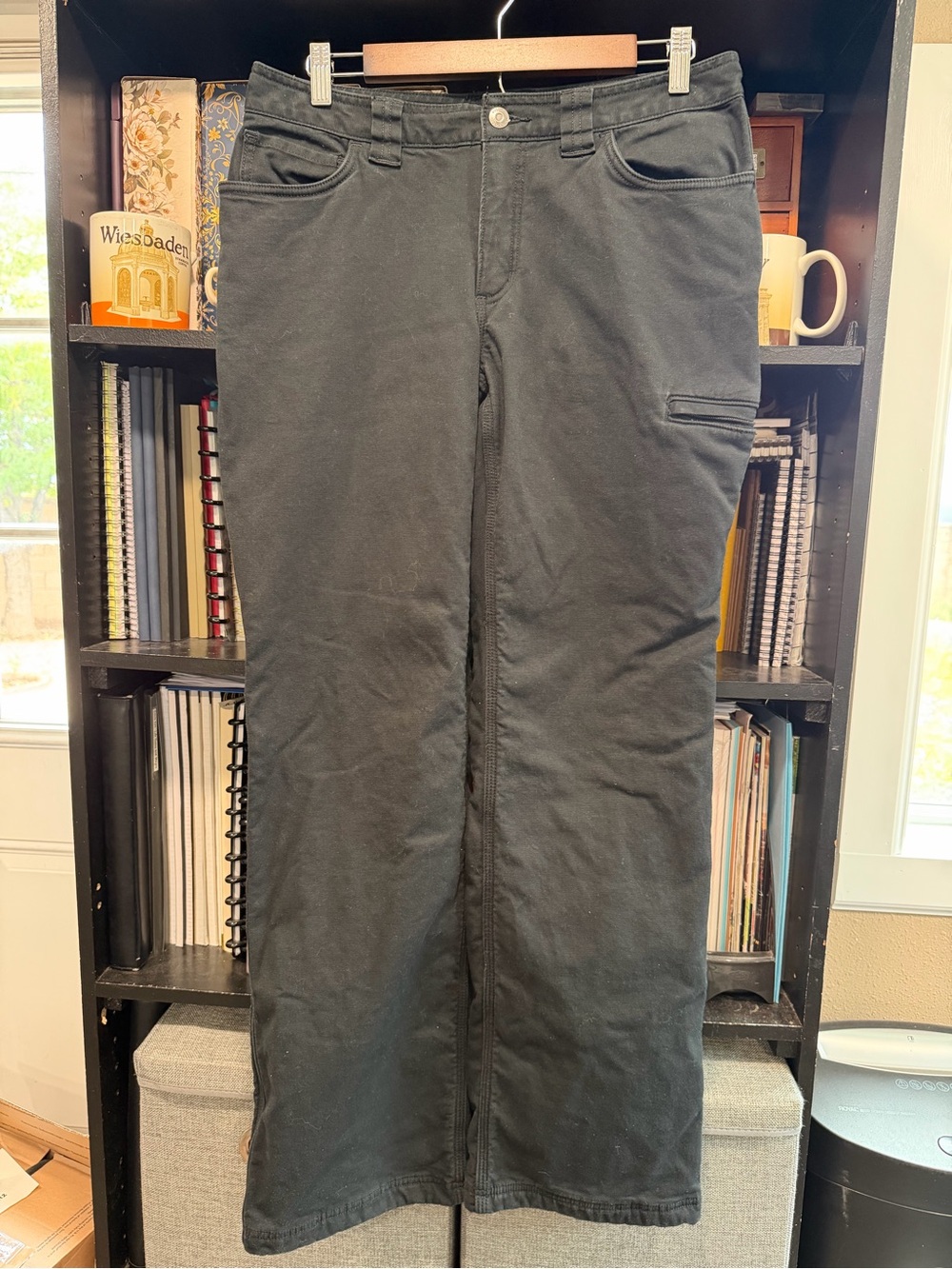 Duluth Trading Co. Women's Black Straight-Leg Work Pants